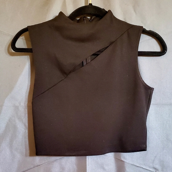 Guess Tops - Guess Crop Top Black